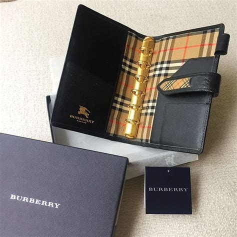 burberry leather agenda|Vintage Burberry Leather Agenda Planner Organizer Green.